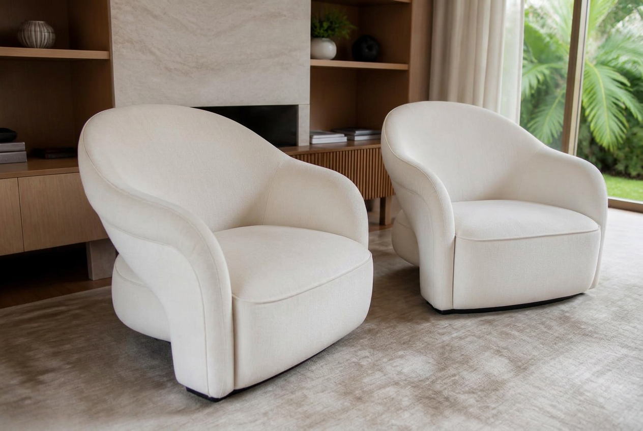 Poltronas de alto padrão depois da higienização