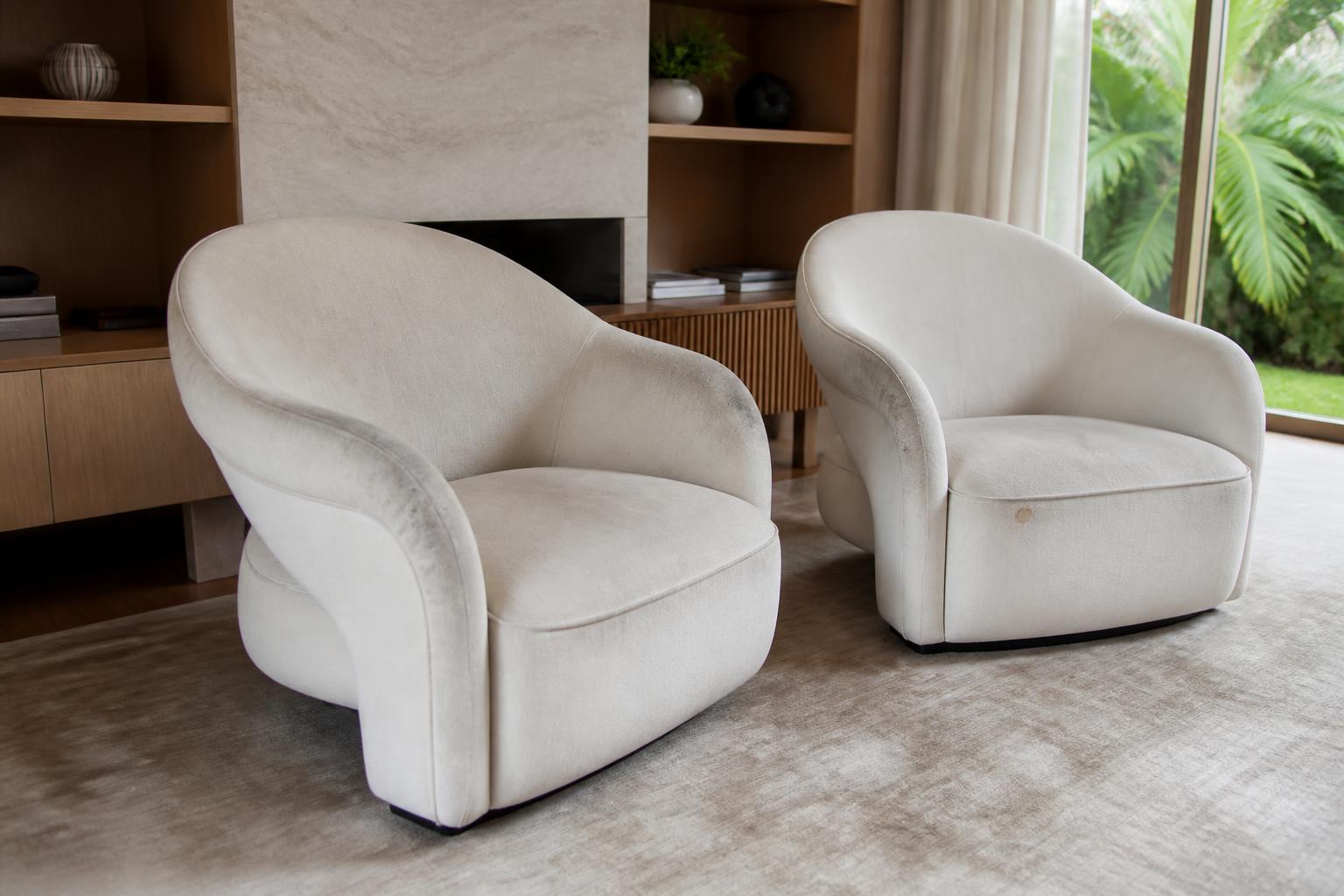 Poltronas de alto padrão antes da higienização