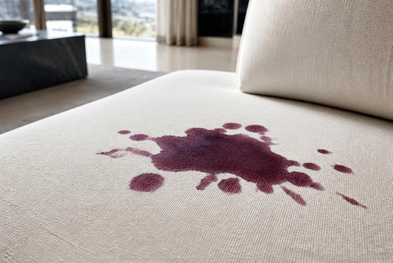 Proteção contra vinho, tecido sem proteção